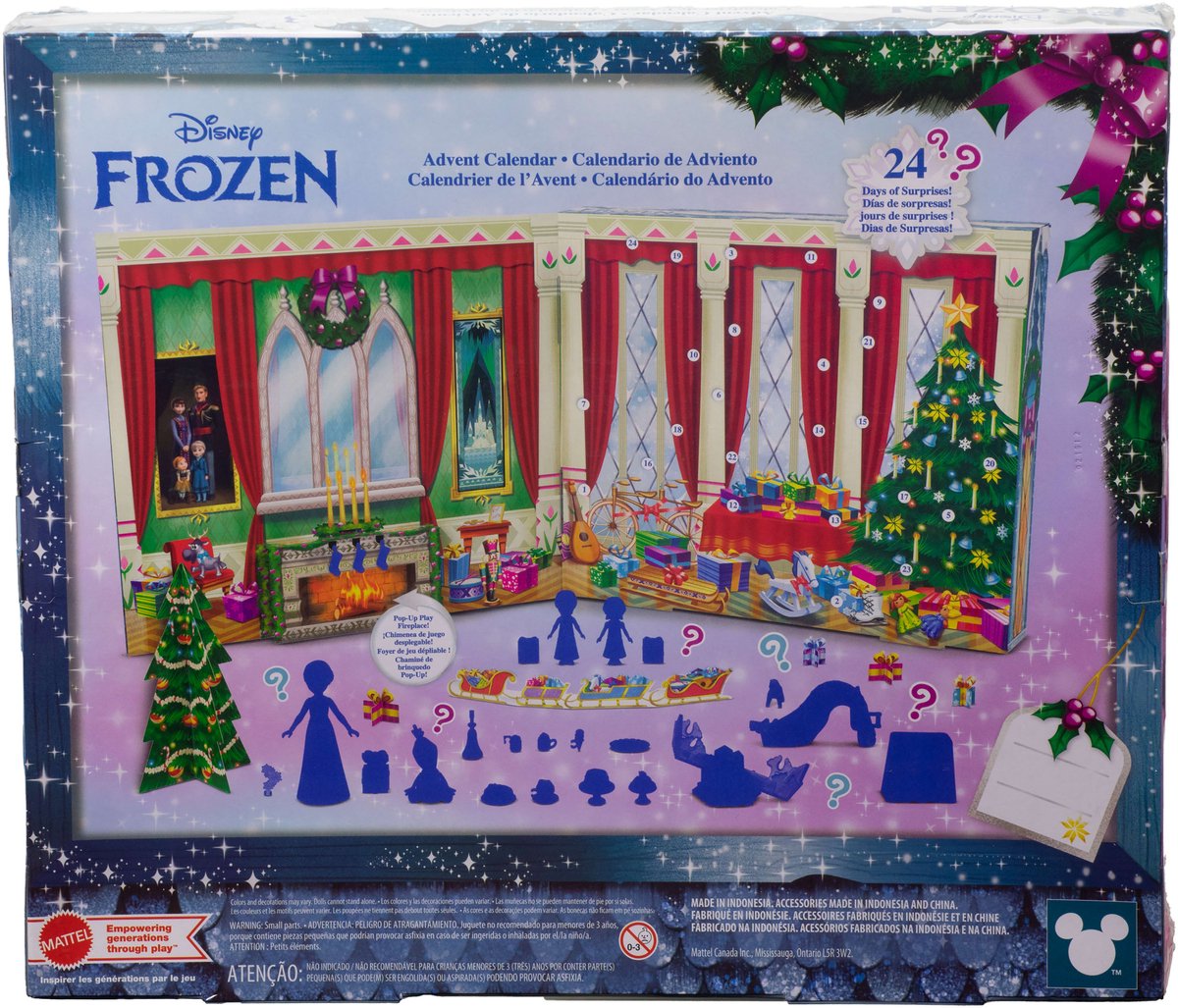 Disney Frozen Adventskalender - Met 24 dagen verrassingen - Waaronder kleine poppen van de jonge Anna en Elsa — cadeau in Spellen & Speelgoed - foto 7