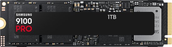 Samsung 9100 PRO 1TB M.2 NVMe PCIe 5.0 SSD interne snelle opslag 14.700 MB/s lezen 13.300 MB/s schrijven