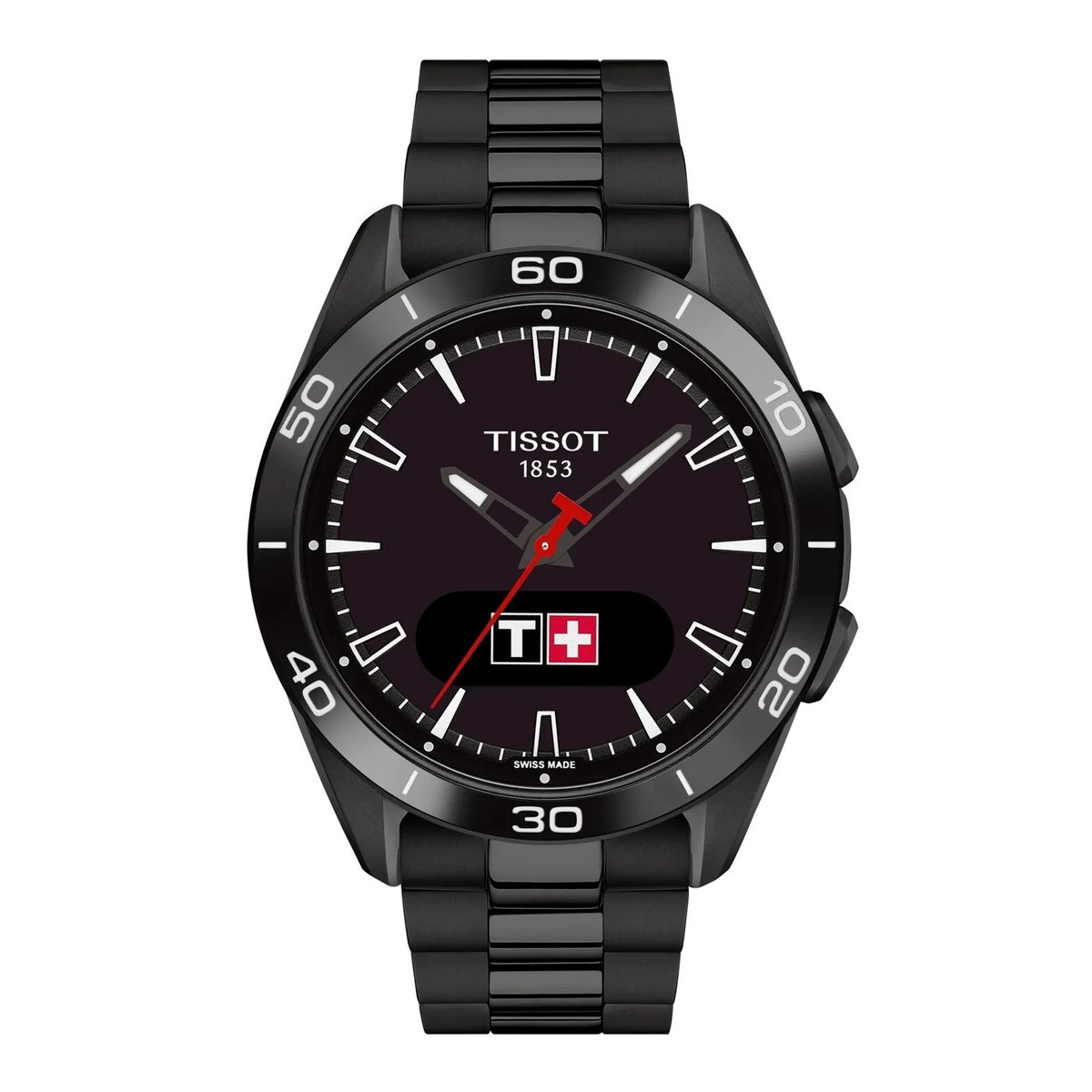 Tissot T-Touch Connect Sport T1534204405101 Horloge - Staal - Zwart - Ø 43 mm