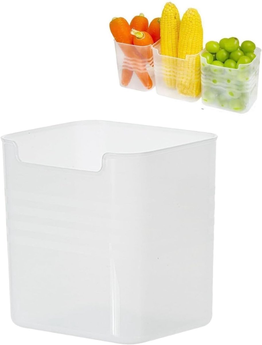 3-delige Koelkast Organizer Set voor Deur en Planken, Opbergbakken voor Eten en Drankjes