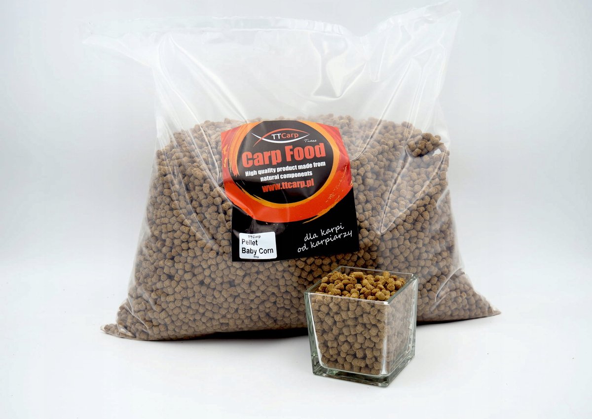 TTCarp - BABY CORN Pellet - 6mm - 100% Natuurlijk - Langdurige Werking