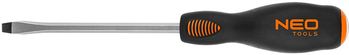NEO S2 Serie - Schroevendraaier met Platte Kop - 6.5x125 mm - Magnetische Punt - Slagvast Handvat