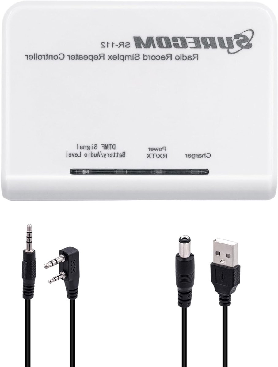 Surecom SR-112 Simplex Cross Band Repeater Controller met K Connector en Kabel voor Kenwood, PUXING en WOUXUN - Ideaal voor Amateur Radio en Communicatie