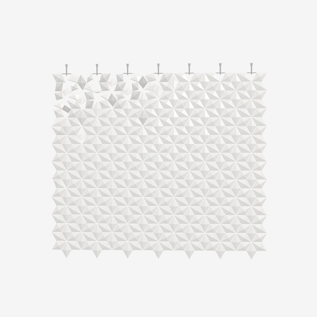 Werkruimte scheidingswand – Facet 238 × 207 cm in wit