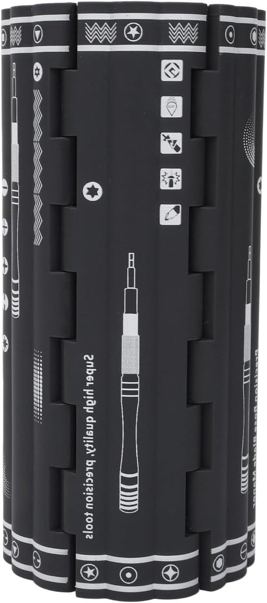 Uitgebreid 128-delige schroevendraaier bit set met 116 S2 staal magnetische bits, 6 moersleutels en 4 multifunctionele gereedschappen voor PC, telefoon, laptop en horloge reparaties