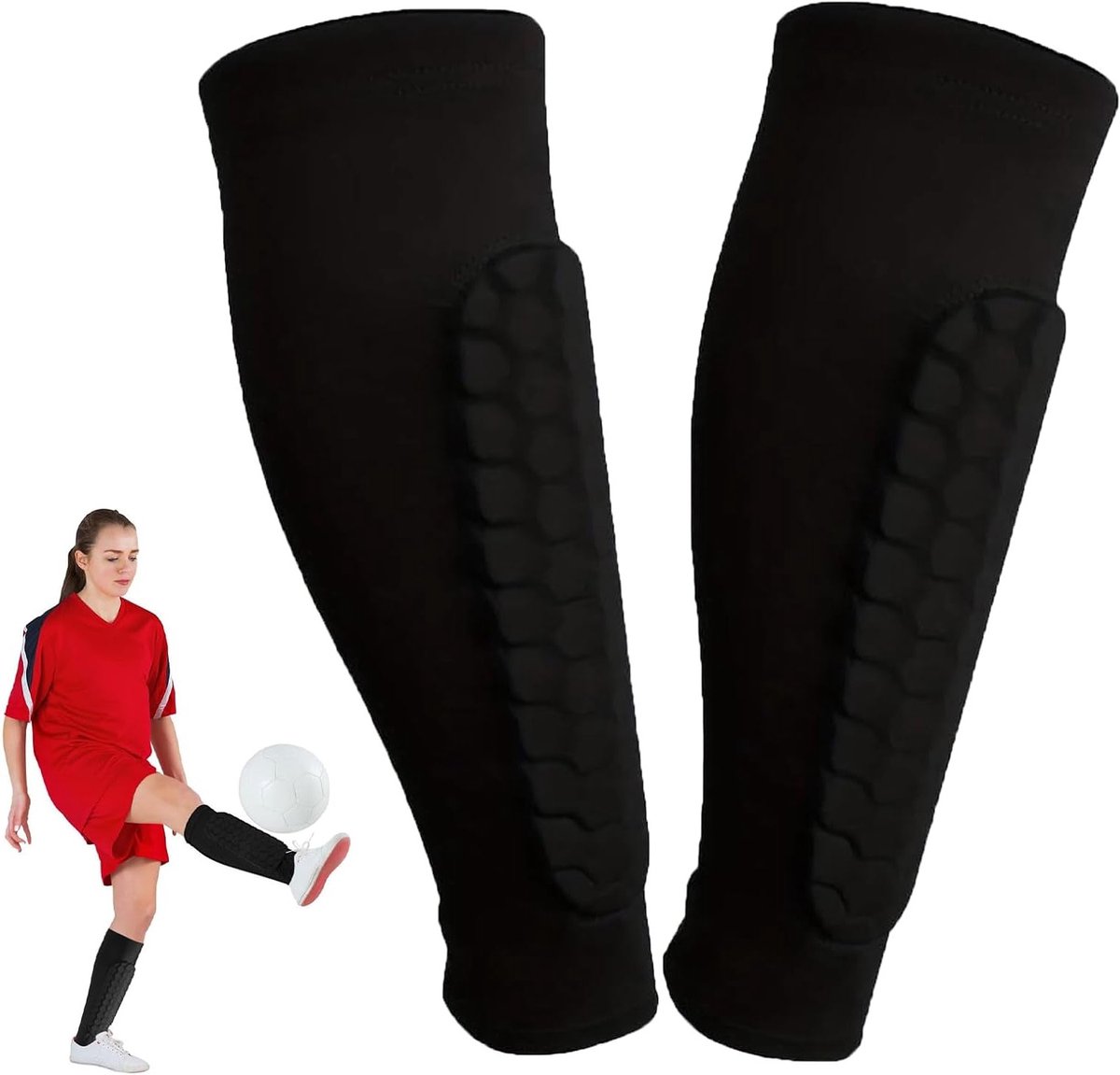 Professionele Voetbalschermers voor Mannen en Vrouwen, Gel Kousen voor Optimale Bescherming en Comfort