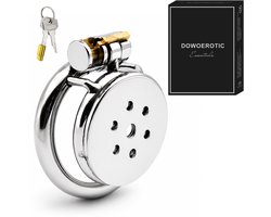 DOWO® - Mini Locker - Kuisheidskooi- Chastity cage - Peniskooi - Staal - 50 mm