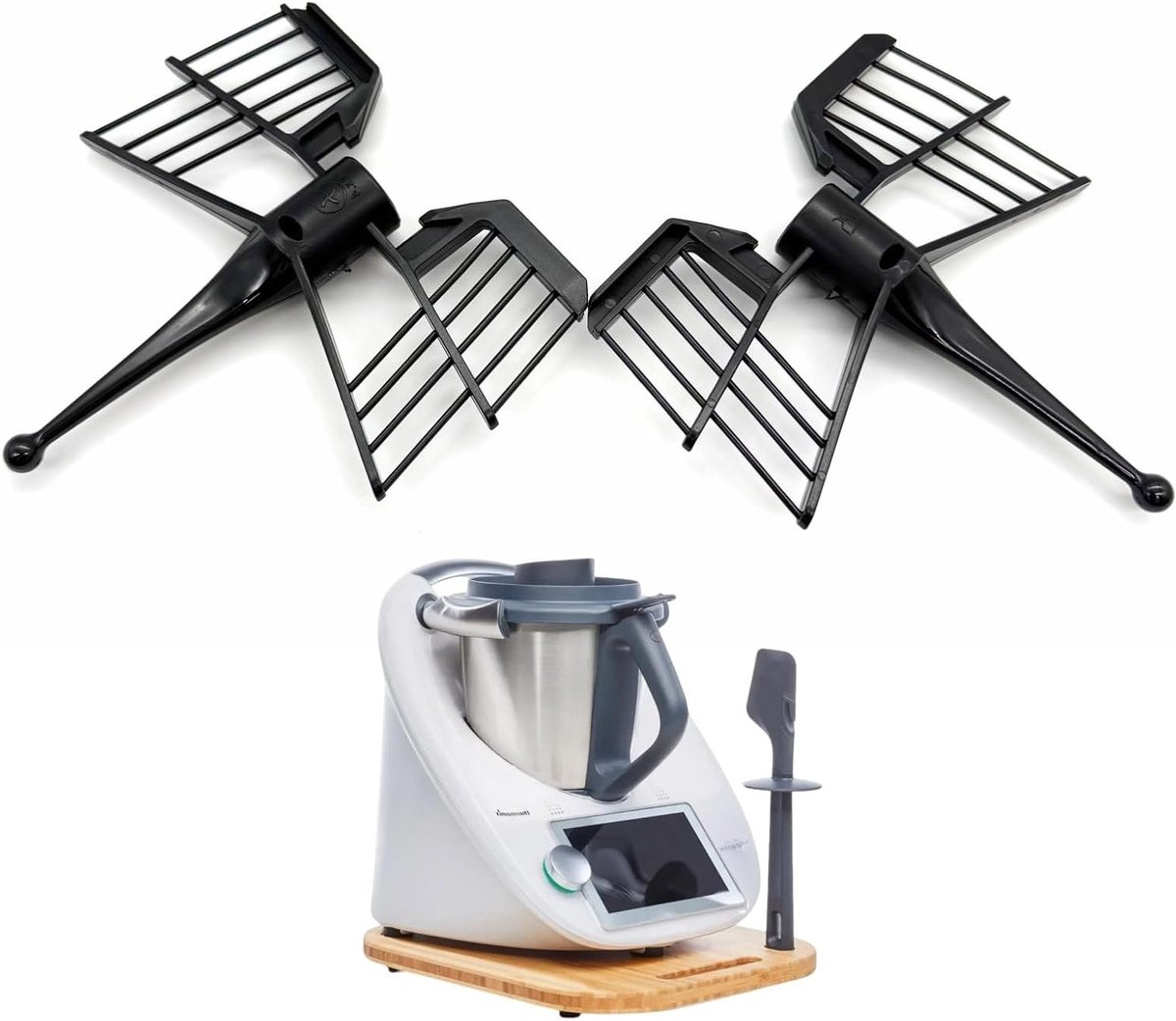 2 x Butterfly Kloppers voor TM5 TM6 TM31 – Hoogwaardige Food Processor Garde van Voedselveilig ABS Plastic, Perfect voor Eiwitten, Room en Meer