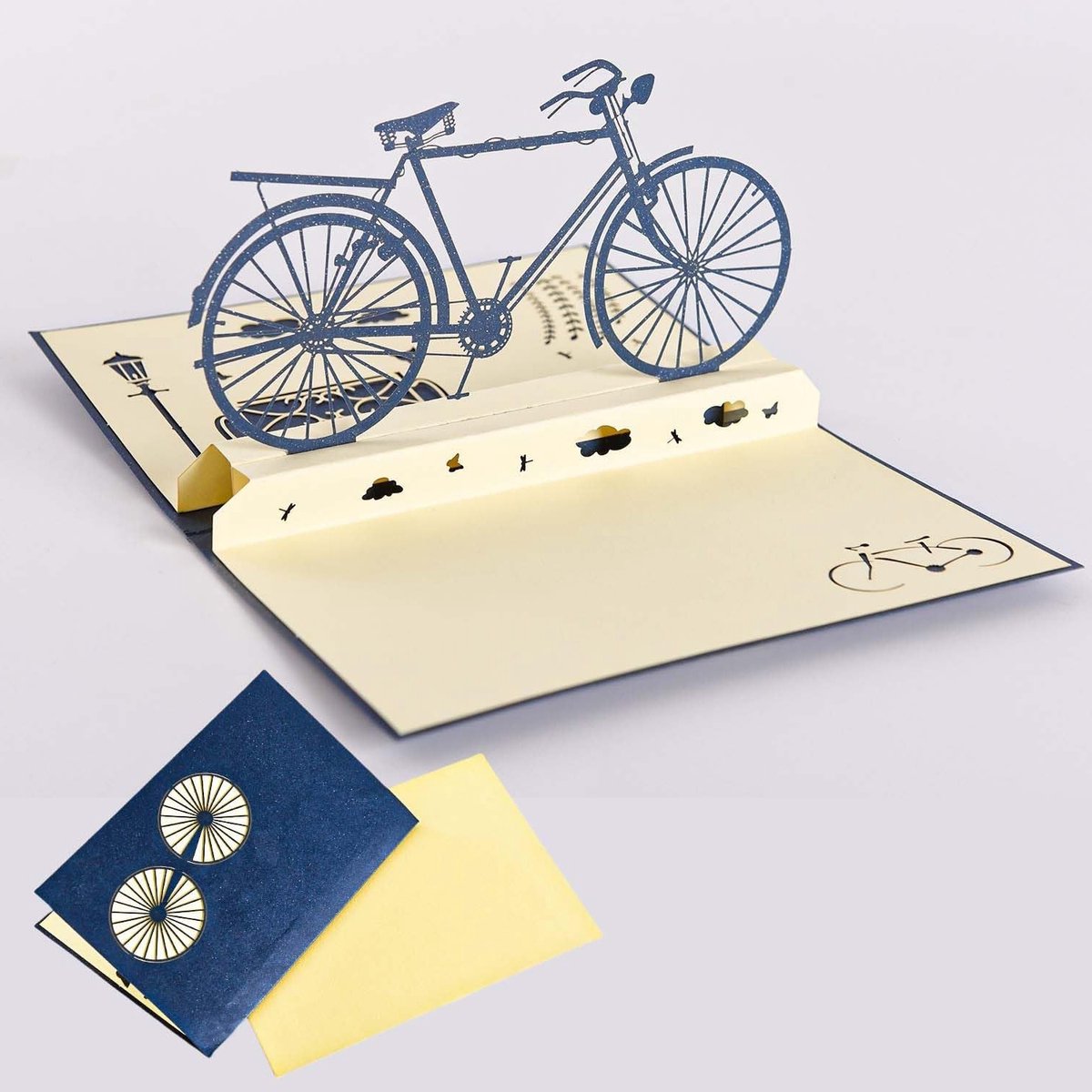 3D Pop-up Fiets Kaart, Verjaardagskaart voor Familie en Vrienden, Unieke Groetkaart voor Fietsers