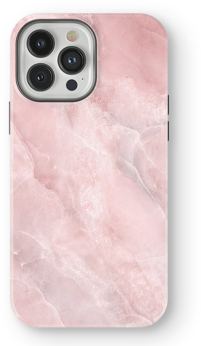 DripCase Hoesje geschikt voor iPhone 13 Pro Marmer | Marble Moods | Magnetisch Opladen | 2-in-1 Ontwerp | Luxe Marmeren Case geschikt voor iPhone 13 Pro Blush Marble