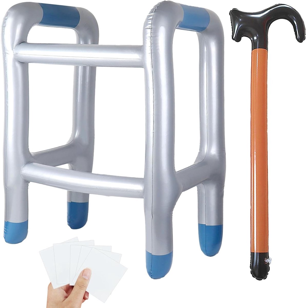 Opblaasbare Wandelstok - Grappige Kostuum Accessoire voor Feestjes, Carnaval en Cosplay voor Grootouders