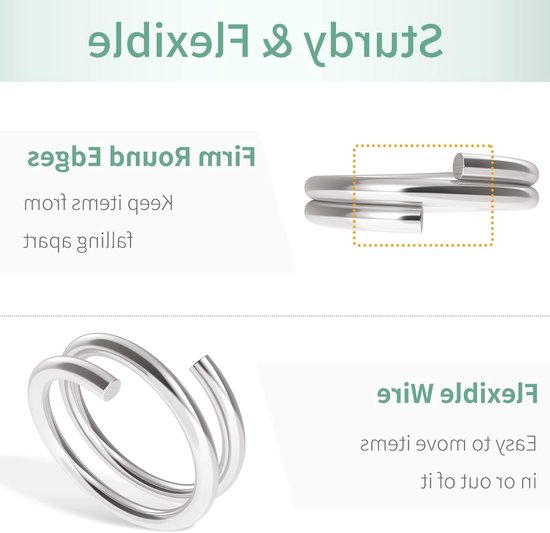 100 Stuks 10mm Kleine Splitringen met Dubbele Lussen voor Sieraden, Armbanden, Oorbellen en DIY Creaties — afbeelding 4
