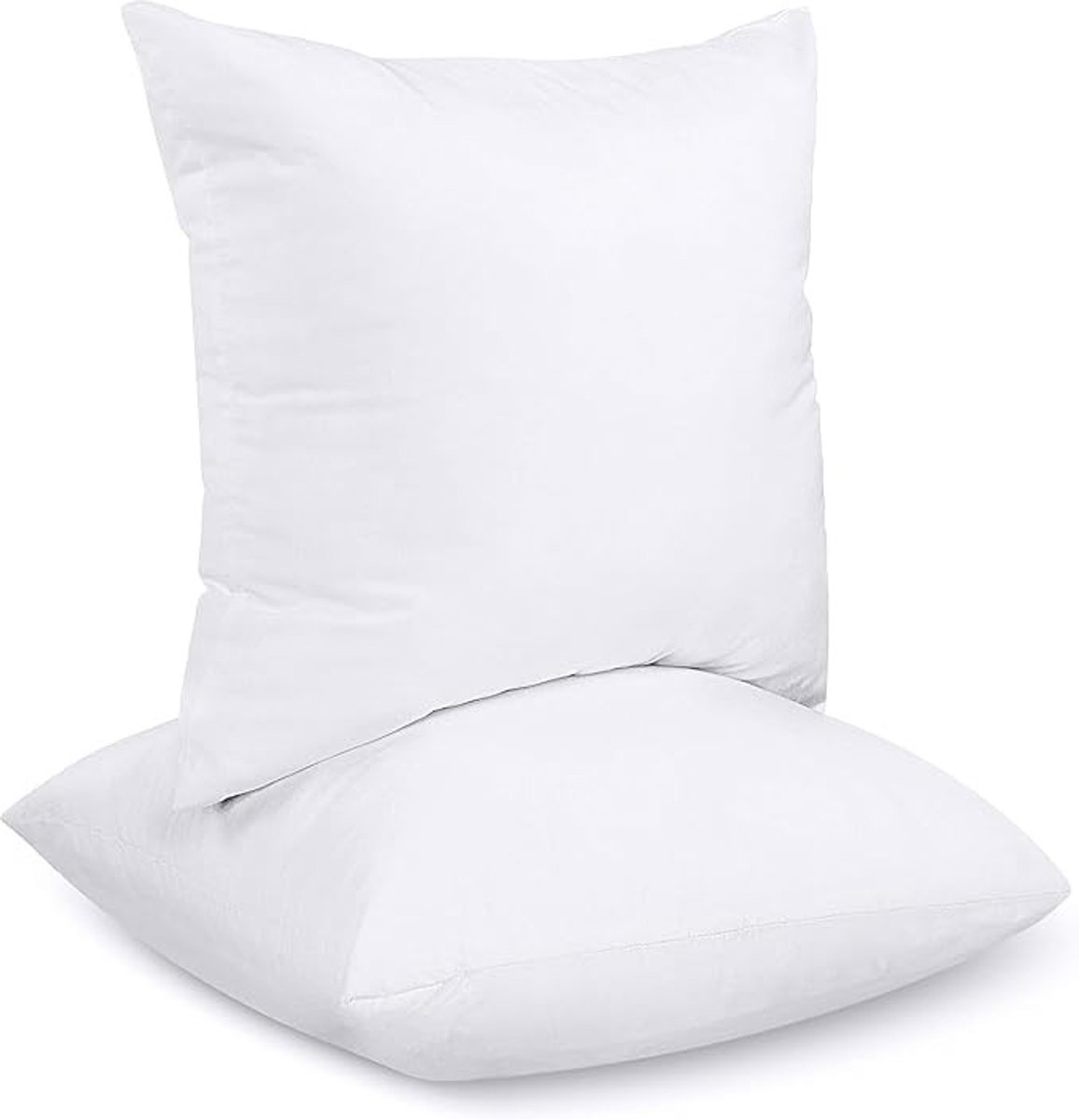 Kussenvulling Set van 2 - 50 x 50 cm Vulkussens voor Bank en Decoratie - Wit