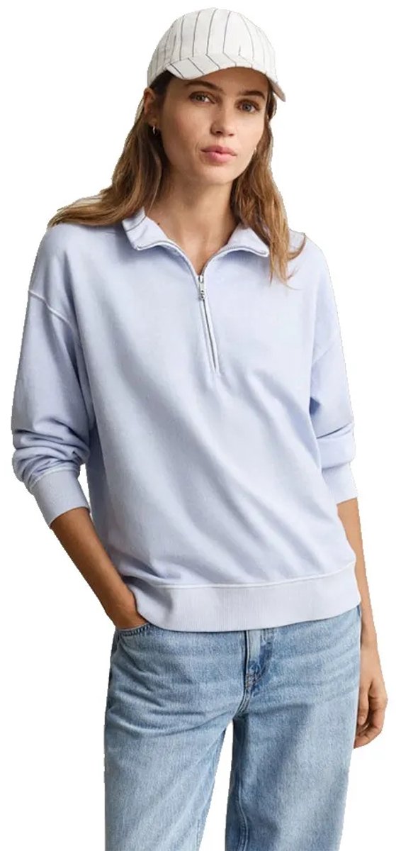 Gant 4201318 Sweatshirt Met Halve Rits Blauw XS Vrouw