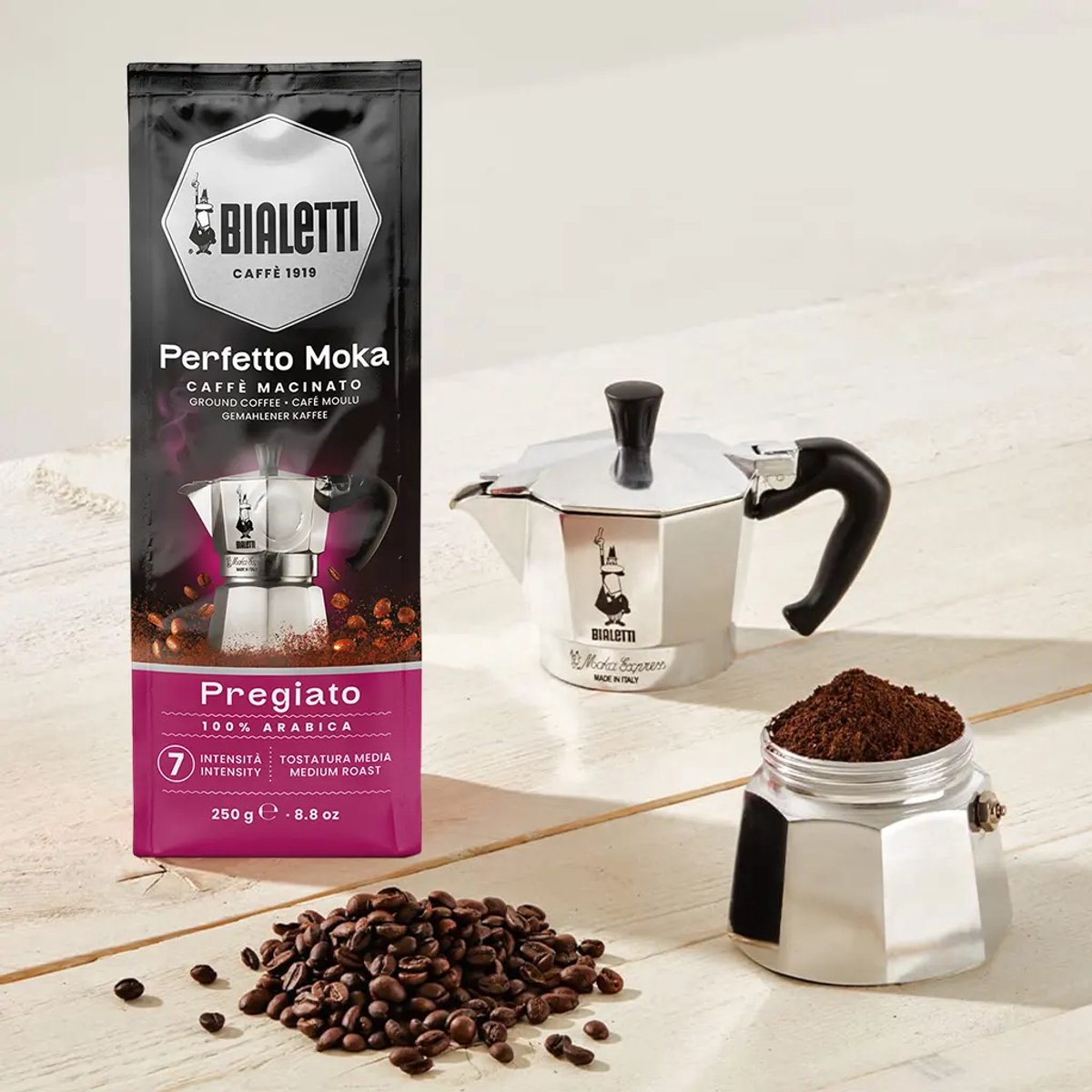 Bialetti Perfetto Moka Pregiato gemalen koffie – 250gr thumbnail 3