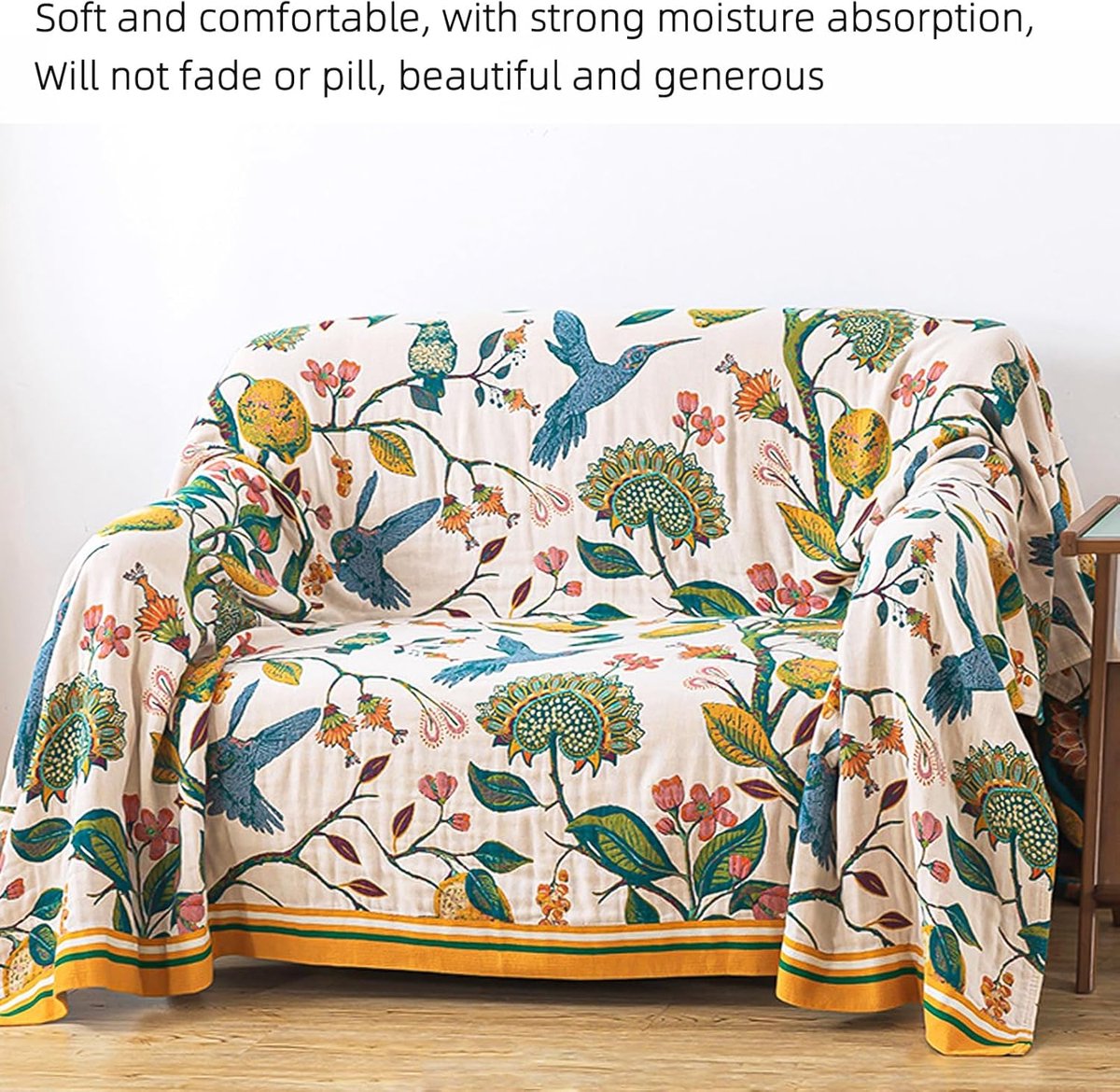 Boho sprei voor op bed – 100% katoen – ultrazacht — cadeau in Wonen & Interieur - foto 7