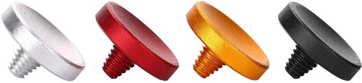 Virtubuy - Camera Shutter Release Button - Aluminium Drukknoppen - 4 Stuks - Rood Zwart Zilver Goud - Voor X100 X100S X10 X20 - Geschikt voor Fotog