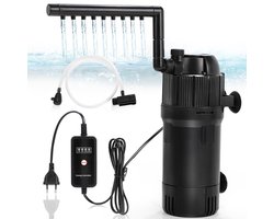 MTTProducts - 5-in-1 Aquarium Filter - 400 L/H - Multifunctioneel - Classic - Waterzuivering - Geschikt voor alle aquaria - 400 l/h