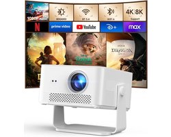 Mini Beamer 1080p met WiFi 6 en Autofocus