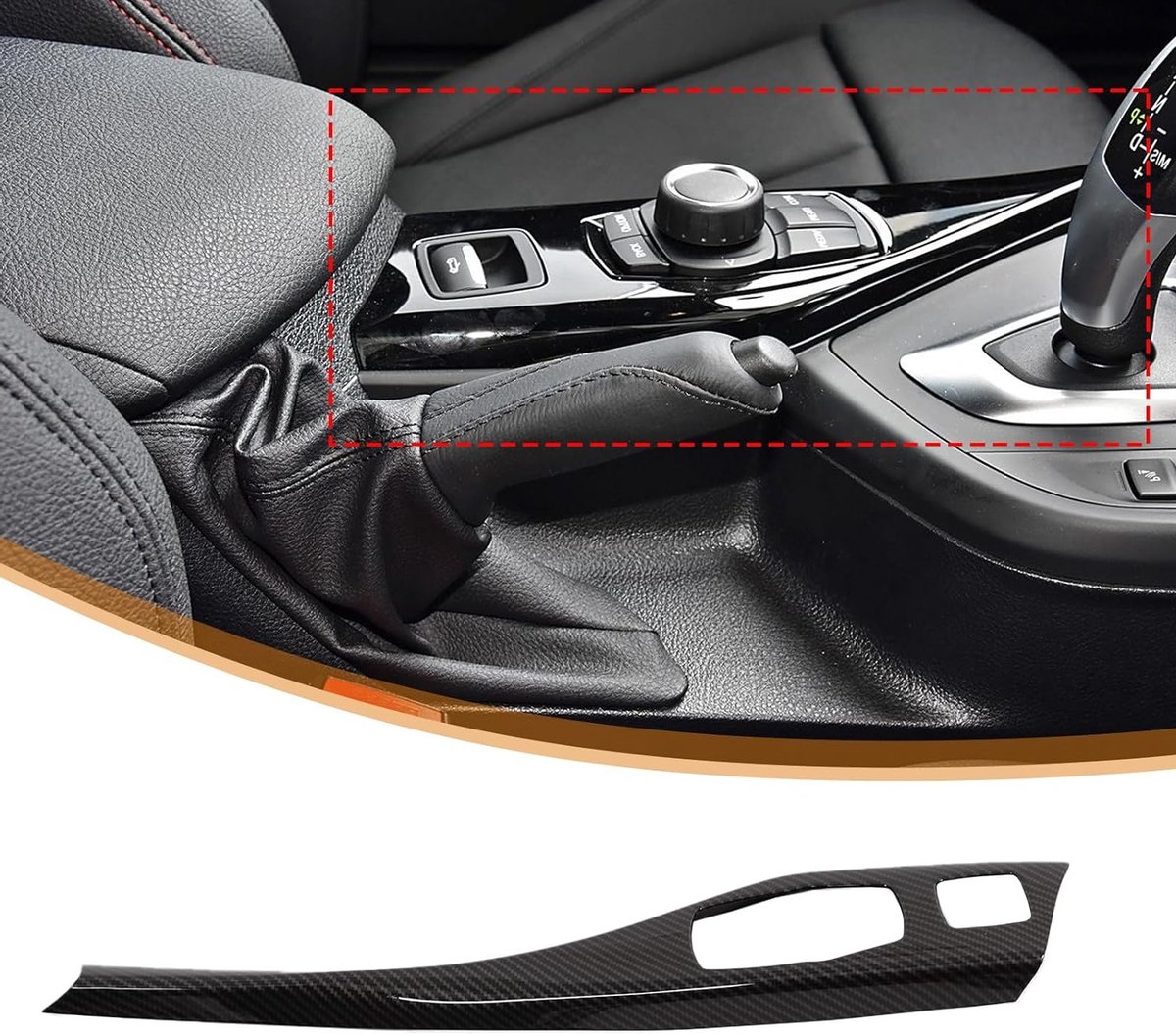 Interieur Console Multimedia Knop Paneel ABS Trim Cover voor 2 Series F30 F32 F34 2013-2019 - Carbon Fiber, Auto Accessoires, Dashboard Upgrade, Interieur Styling