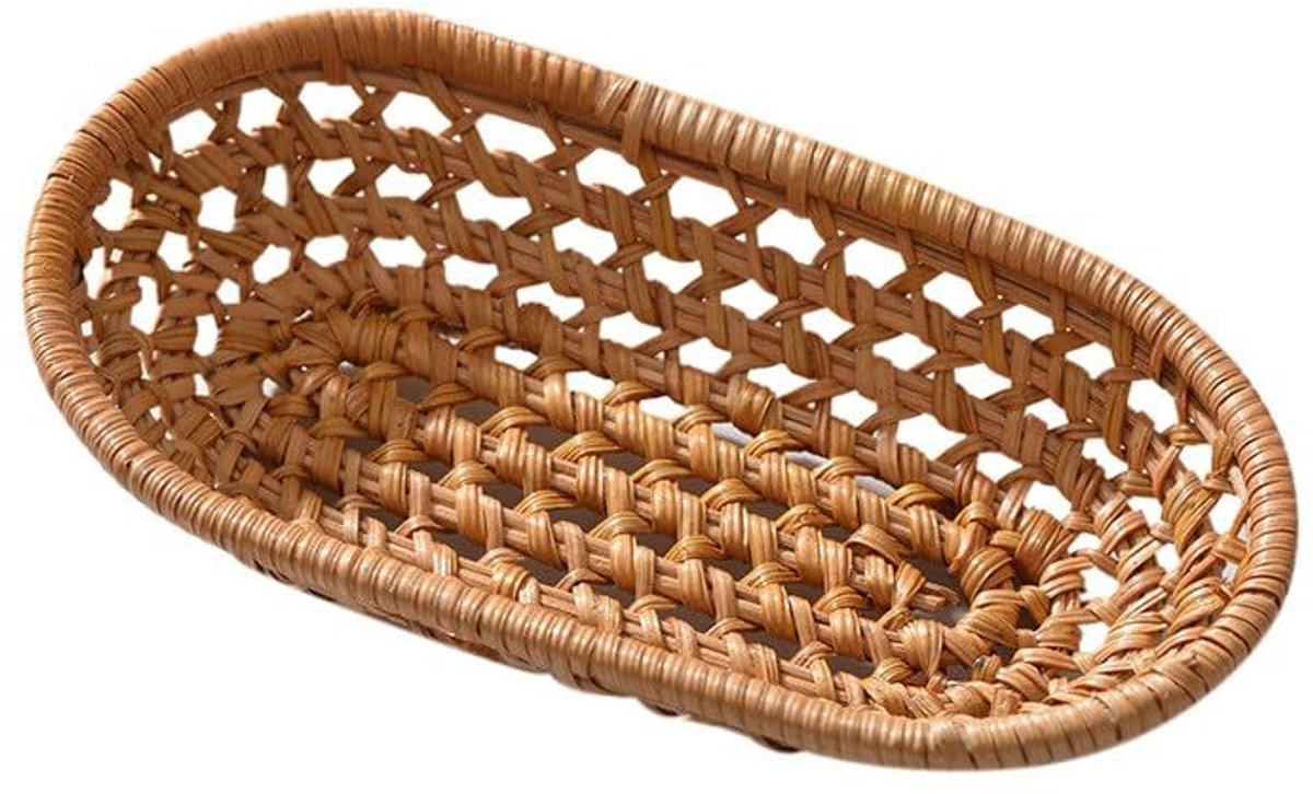 MTTProducts - Woven Bread Baskets - Stapelbaar - Rattan - Decoratief - Snackopslag - Geschikt voor Keuken en Eten