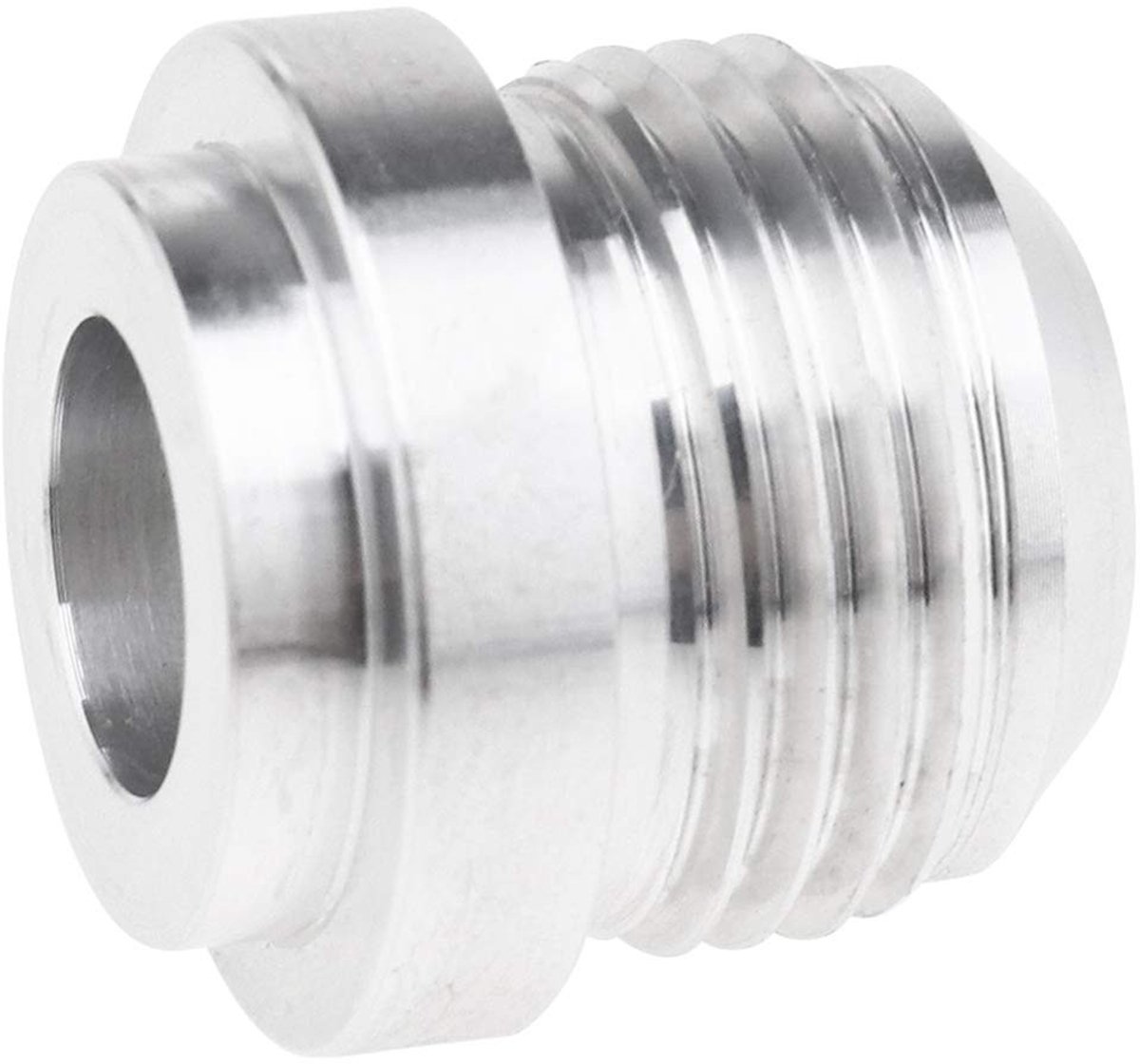 Byshayne - AN10 Fuel Mounting Adapter - Aluminium Adapter - Duurzaam en Lekvrij - Zilver - Brandstof en Olie - Geschikt voor Mobiele Tools - Klein