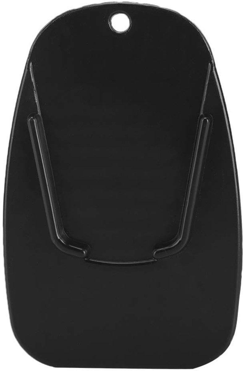 Byshayne - Side Stand Pad - Motorfiets Steun - Ideaal voor Zacht Terrain - Zwart - Ondersteuningsplaat - Kickstand Pad - Geschikt voor Alle Motorrij...