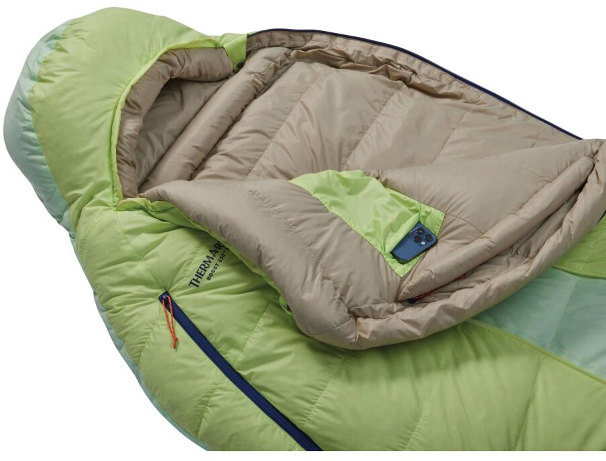 Therm-a-Rest Boost 650 32F/0C - Meadow groen - L - Slaapzak