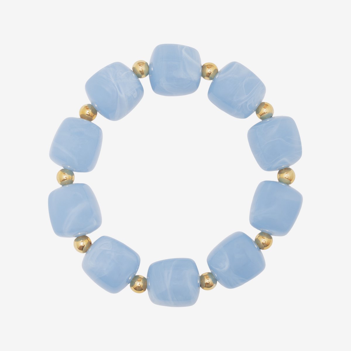 Essenza Large Beads Bracelet Light Blue