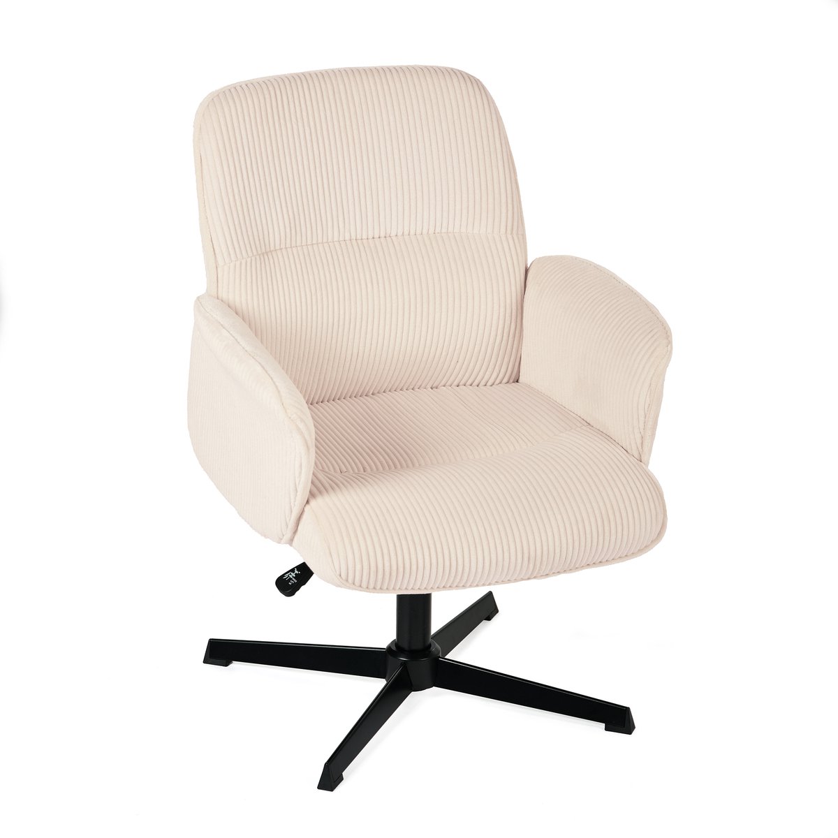 Bureaustoel - Draaibaar Hoogteverstelbaar Corduroy - Beige