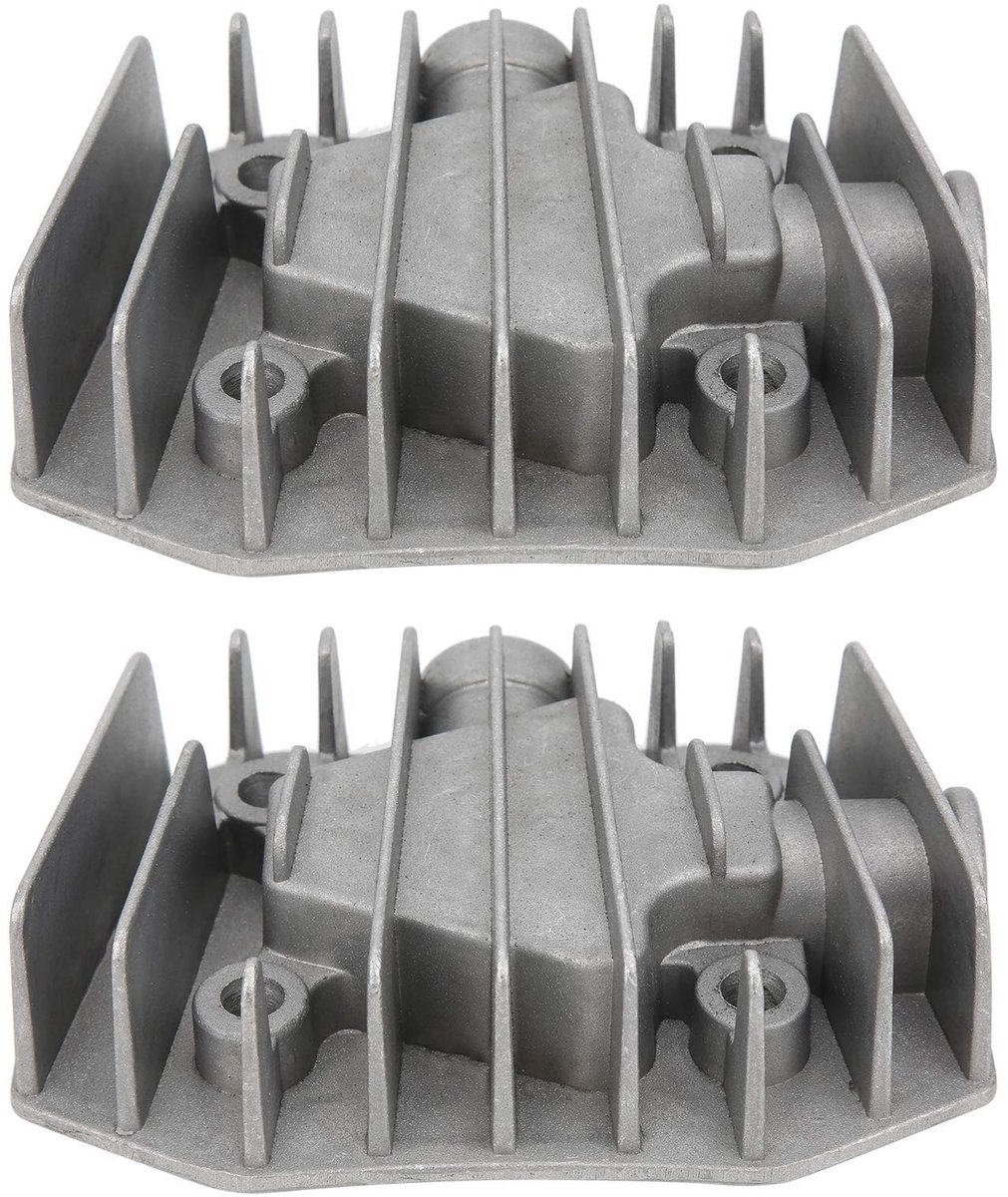 Allecto - Cilinderkop Luchtcompressor - 48mm x 72mm - Aluminium Fittingen - Duurzaam - Onderdeel voor Compressor - Vervangingsonderdeel - Geschikt ...
