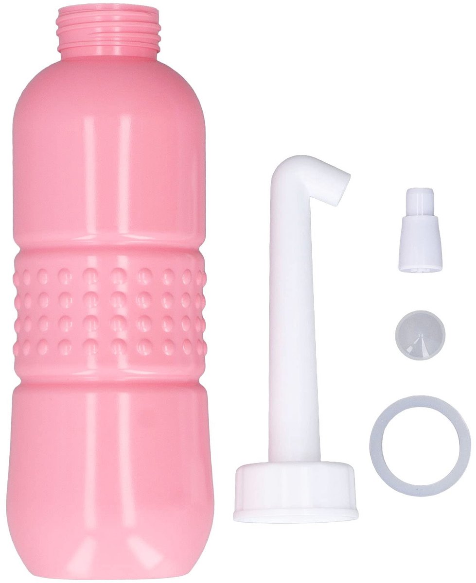 Allecto - Draagbare Bidet Sprayer - Dubbele Nozzles - 650 ml Capaciteit - Persoonlijke Hygiëne - Ergonomisch Ontwerp - Geschikt voor Reisgebruik