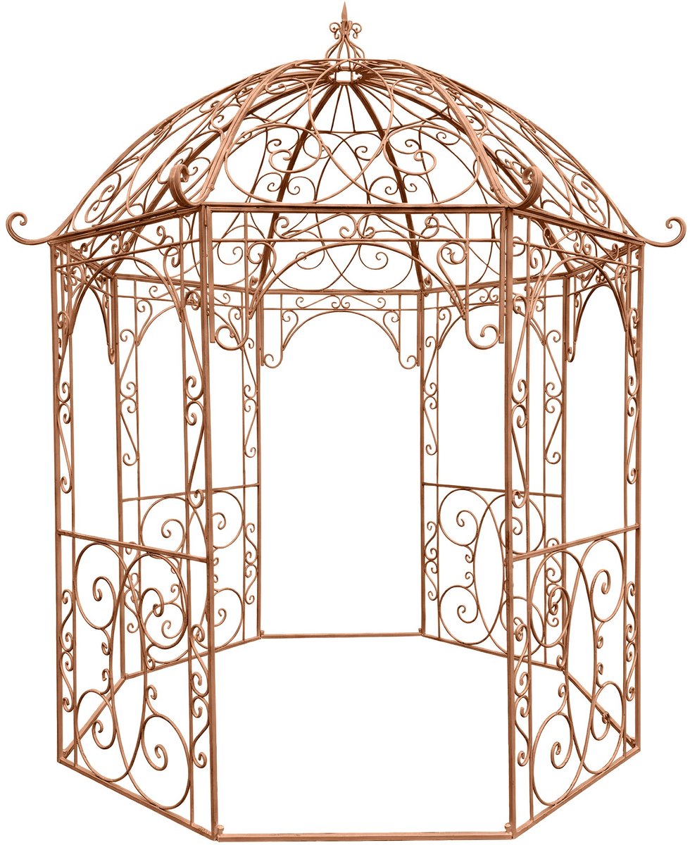 CLP Leila Tuinpaviljoen - Rozenpaviljoen Jugendstil - Klimrek voor Rozen & Planten - antiek bruin