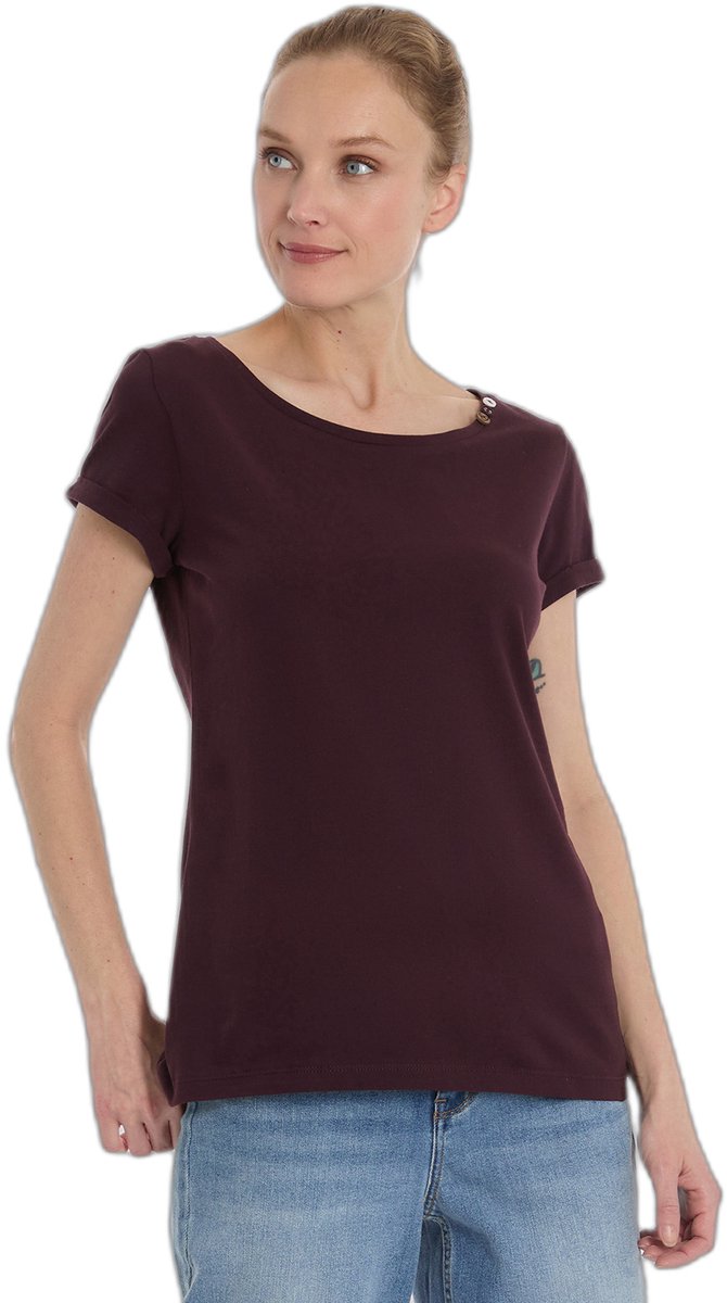Dames-T-shirt Ragwear Fllorah Gots Pruim