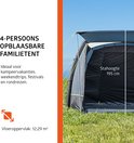 4-persoons opblaasbare familietent.
