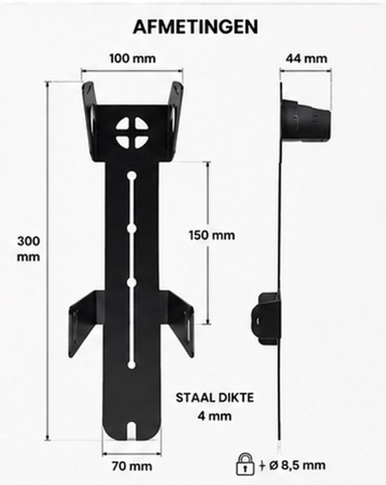 FONL - Batterijslot Voor Ouxi Fatbike V8 - H9 - C80 Fatbike Slot - Zwart - Accuslot — afbeelding 3