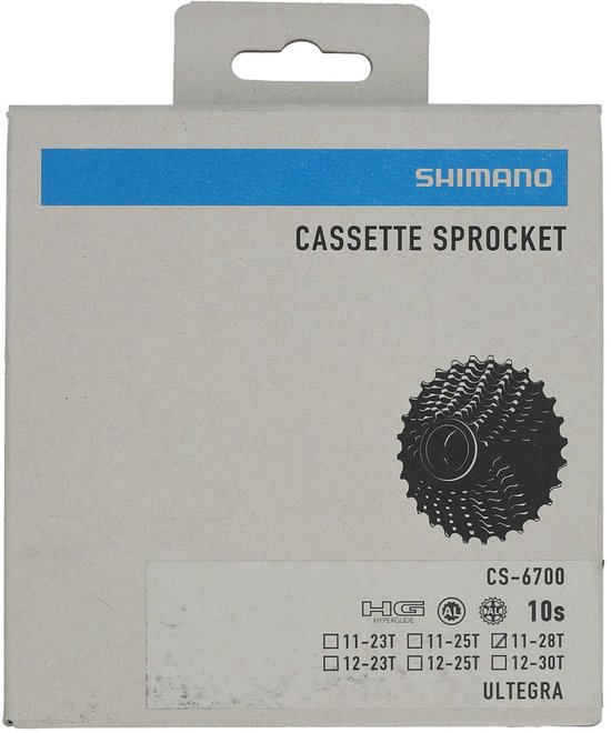 Cassette 10 speed Shimano Ultegra CS6700 11-28T van Merkloos — afbeelding 2