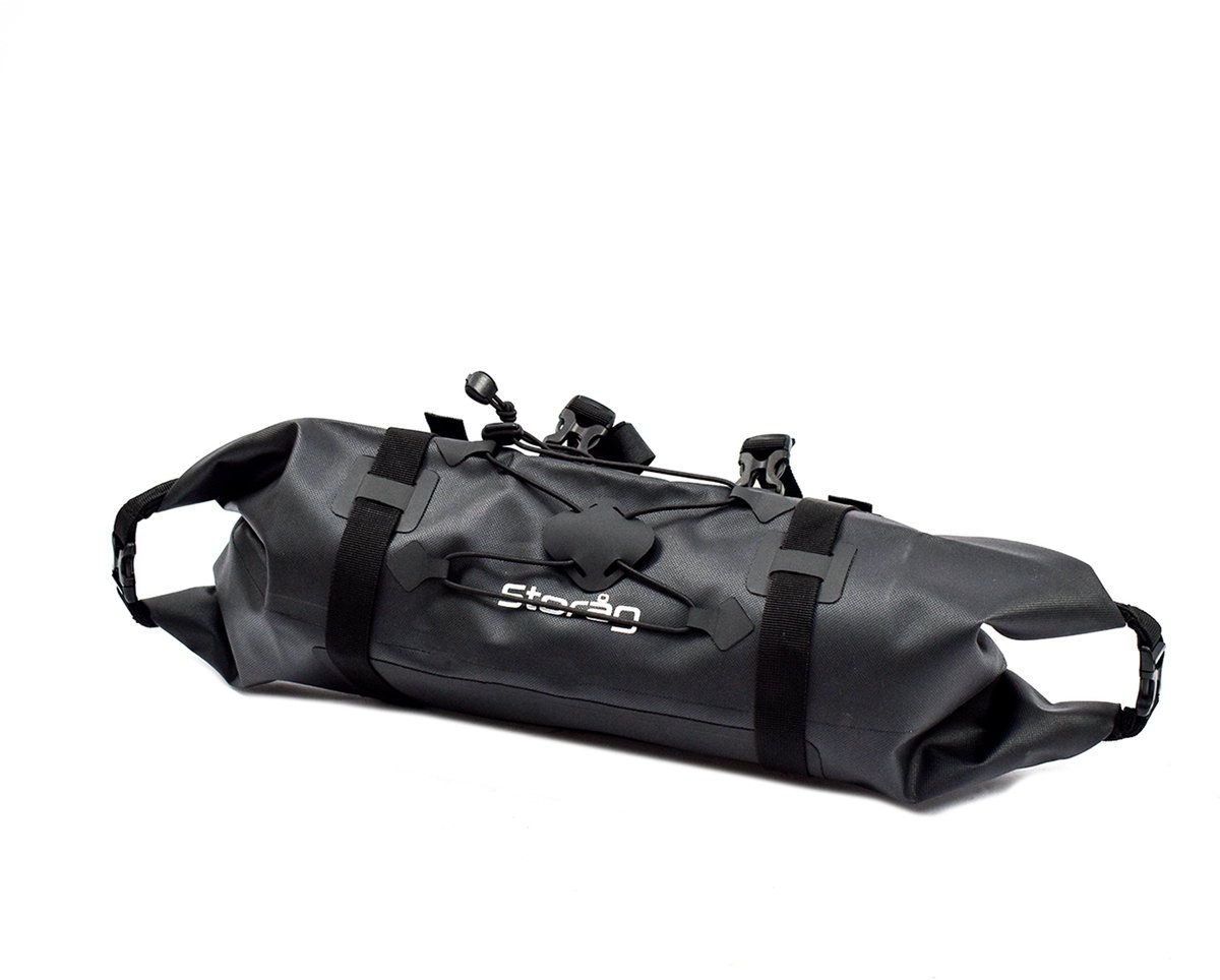 Waterdichte fietstassen voor op het stuur, 9 liter, waterdichte stuurzak van 600D TPU