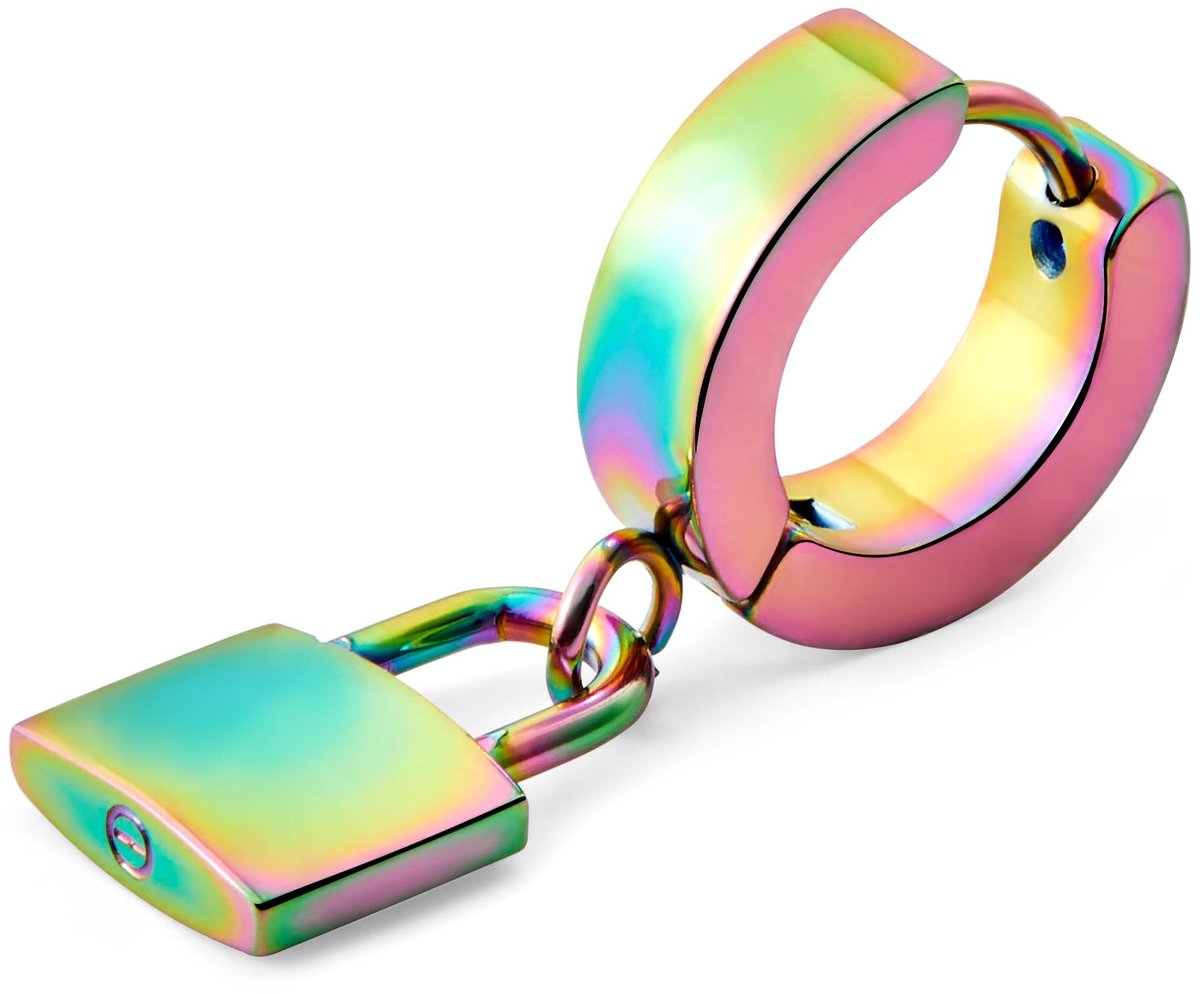 Floyd Regenboog hoepeloorbel met Hangslothanger