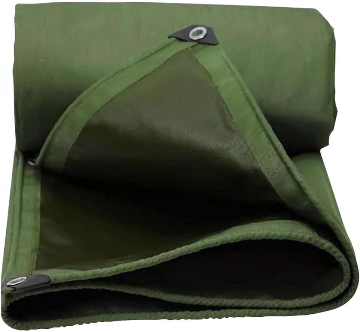 Canvas Zeildoek - Waterdicht Dekzeil - Bescherming Buiten - Versterkte Randen - 2x4 meter - Groen