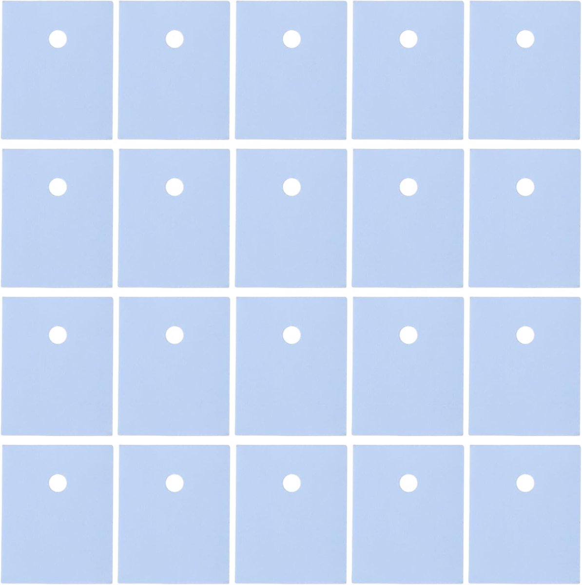 100 Stuks Siliconen Isolatie Pads 20x25mm Voor TO-3P - TO-247 Transistors - Elektrische Isolatie - Heatsink Bescherming