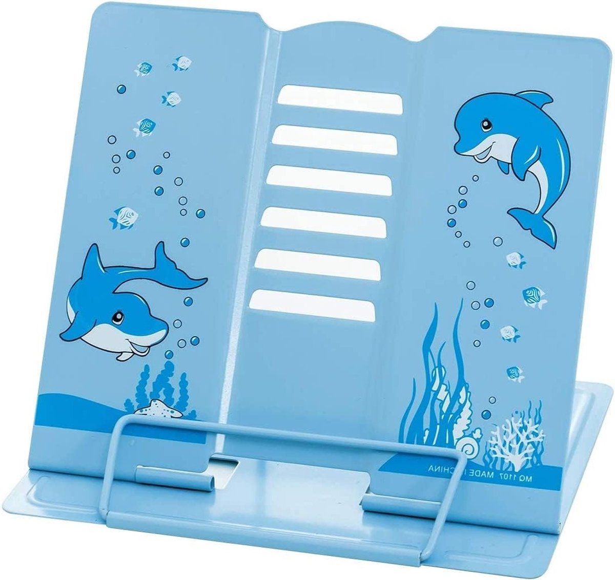 Boekenstandaard voor lezen en koken, ideaal voor school en kantoor, multifunctionele boeksteun (Blauw)