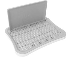 Hondentraining Toilet voor Binnen, Potty Training Tray met Wandkolom en Mat Houder, Ideaal voor Puppy’s en Volwassen Honden