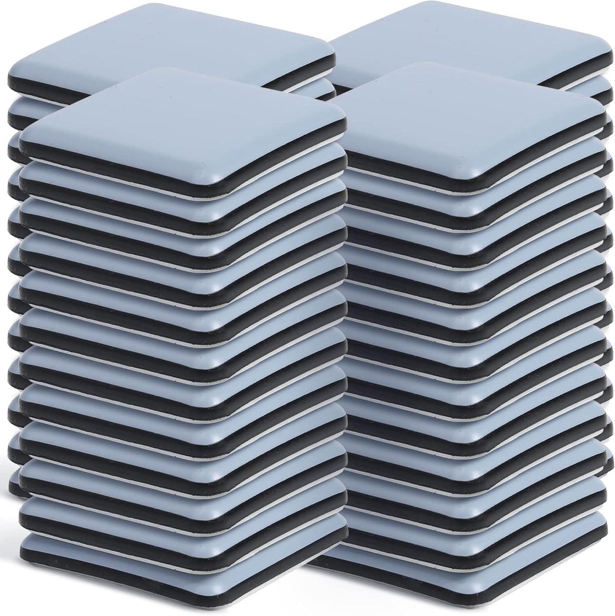 Meubelschuivers - Verhuishulpen Vloerbeschermers - Meubels Verplaatsen - Herbruikbaar Duurzaam Materiaal - 50x50 mm - Grijs