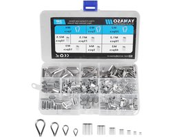 Kabel Vingerhoedjes - Krimphulzen Set - Kabel Beschermen - Aluminium Legering - 330 Stuks - Zilver