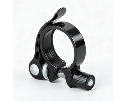 Fietszadelpenklem 31,8 mm, snelspanner voor fietszadelpennen, zadelbuisklem voor racefietsen en mountainbikes (zwart)