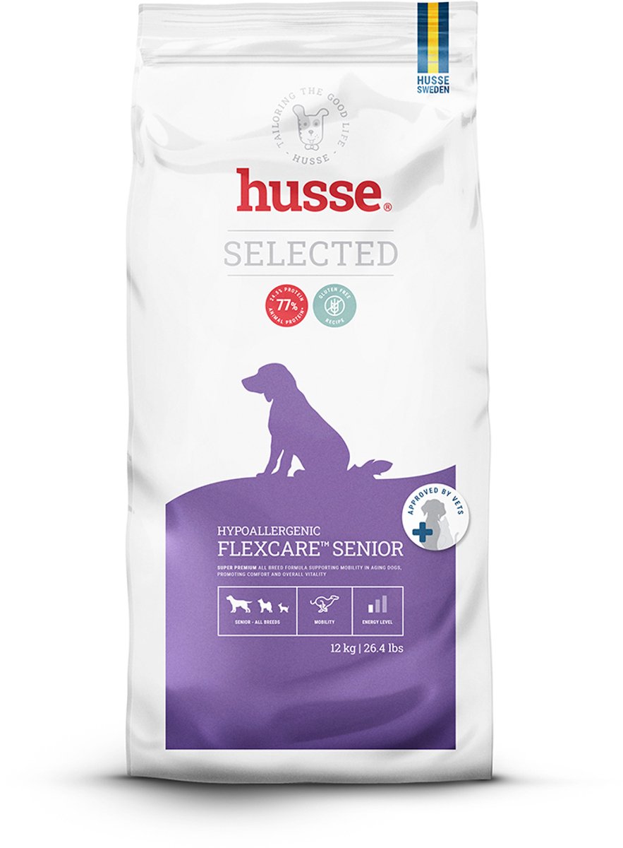 Husse Flexcare Senior 7kg - Hypoallergeen - Graanvrij - Kalkoen