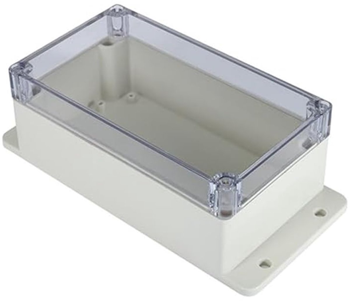 Waterdichte Elektrische Doos voor DIY Projecten, Instrumenten en Voedingen - Transparante Behuizing (158 x 90 x 64 mm)