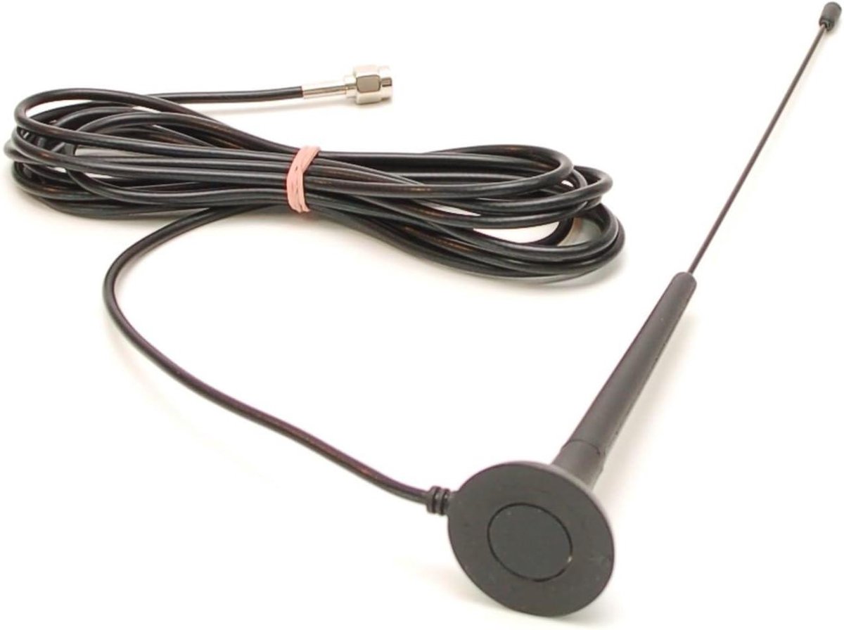 Rod Antenna - GSM Antenne WIFI - Signaal Versterken - Magnetische Voet - 2.5m Kabel - Zwart