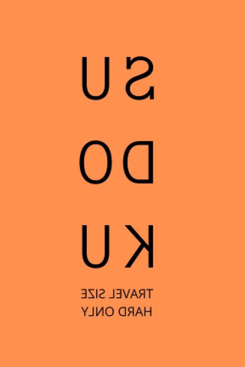 Sudoku Puzzelboek - Denkspel Boek - Hersenen Trainen - Extra Moeilijke Puzzels - 10 x 15 cm - Oranje